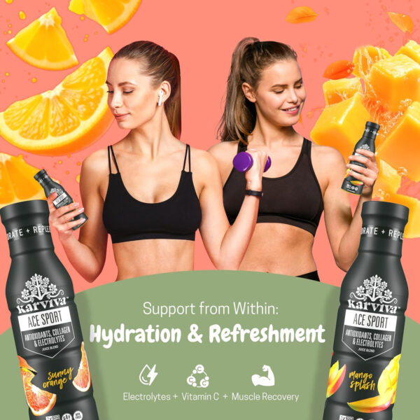 68940755b4a6741a5c3085e3600d423f718947dda8d93518369e5.jpg Karviva Organic Juice Cleanse & Skin Glowing Pack – Detox & Collagen Boost, Low-Sugar, High Fiber, Antioxidants & Vitamins – Ancient Remedies For Weight Control & Sugar Detox, 1–3 Day Use (6 BPA-Free Bottles, 12 oz)