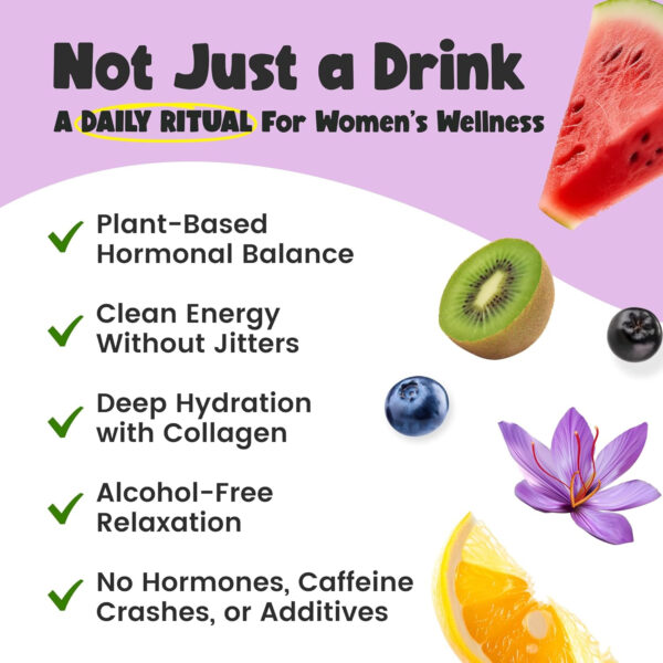 Karviva Juice Cleanse For Women's Health & Hormonal Balance | Ancient Remedies For Weight Control, Energy Boost, Skin Health | Detox, Energy, Collagen Boost, and Destress | TCM-Inspired Relief | Non-GMO, 6 BPA-Free Bottles