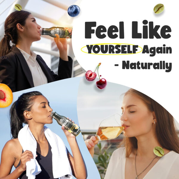 Karviva Juice Cleanse For Women's Health & Hormonal Balance | Ancient Remedies For Weight Control, Energy Boost, Skin Health | Detox, Energy, Collagen Boost, and Destress | TCM-Inspired Relief | Non-GMO, 6 BPA-Free Bottles