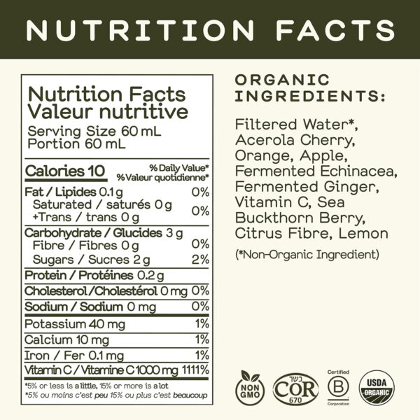 Greenhouse Juice Detox Wellness Shots Organic Immunity Shots Juice Liver Health Wellness + Anti-Inflammatory with Ginseng, Milk Thistle, and Dandelion Vegan & Gluten-Free (2 Oz, Pack of 12)