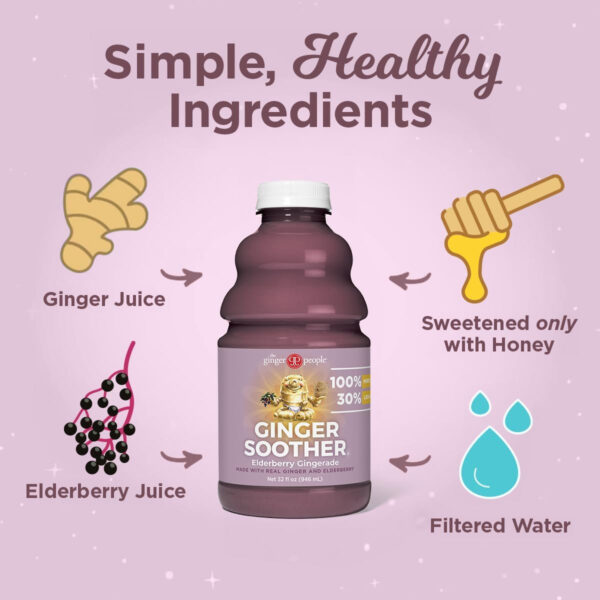 6894085de4293848bb7ce237279ebced2698a84bf1155f29cadbc.jpg Turmeric Gingerade, Ginger Soother by The Ginger People – Drug Free Digestive Health, Turmeric Flavor, Premium Quality Turmeric Juice, Single - 32 Oz (Pack of 1)