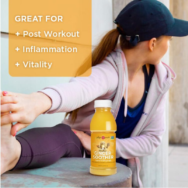 689408704cd6e6f3d798fe84aed5bbc6ad57c1acf48a4c704b38a.jpg Turmeric Gingerade, Ginger Soother by The Ginger People – Drug Free Digestive Health, Turmeric Flavor, Premium Quality Turmeric Juice, Single - 32 Oz (Pack of 1)