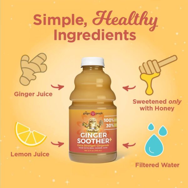6894087b62a6cf3e2b060b33b3a990ee2a7fc50a1060c494efd74.jpg Turmeric Gingerade, Ginger Soother by The Ginger People – Drug Free Digestive Health, Turmeric Flavor, Premium Quality Turmeric Juice, Single - 32 Oz (Pack of 1)