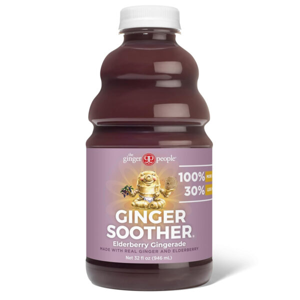 6894087dda6c395ed0491fd4a09bb67053dacce939338d5ce2c27.jpg Turmeric Gingerade, Ginger Soother by The Ginger People – Drug Free Digestive Health, Turmeric Flavor, Premium Quality Turmeric Juice, Single - 32 Oz (Pack of 1)