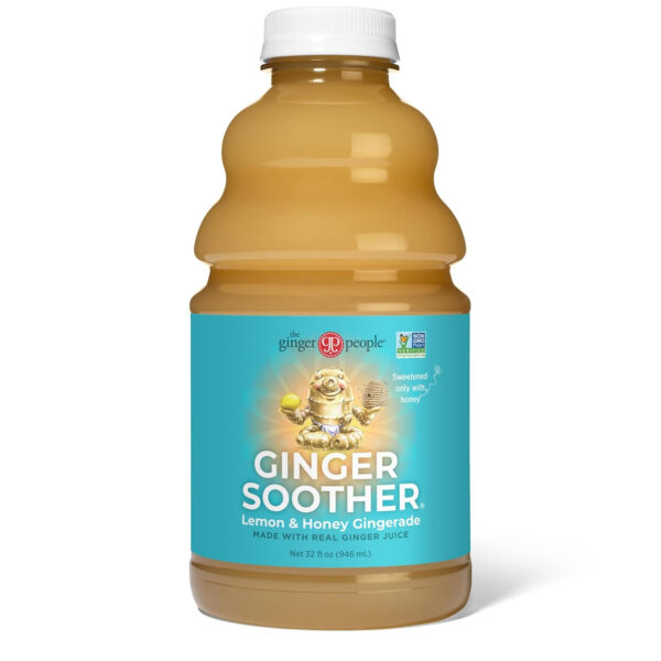 6894088e41a9bbb30cd85ceaf4d68e27f6cc67a194f7edcaa9aa4.jpg Turmeric Gingerade, Ginger Soother by The Ginger People – Drug Free Digestive Health, Turmeric Flavor, Premium Quality Turmeric Juice, Single - 32 Oz (Pack of 1)