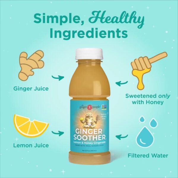6894089938b5c7fb21b55a28e248fcce47545b63dae13a7036f70.jpg Turmeric Gingerade, Ginger Soother by The Ginger People – Drug Free Digestive Health, Turmeric Flavor, Premium Quality Turmeric Juice, Single - 32 Oz (Pack of 1)