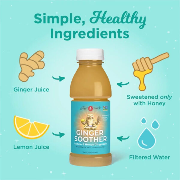 6894089da7b5802e474eb78d96fb56f016da8da05a68ed3a43d5a.jpg Turmeric Gingerade, Ginger Soother by The Ginger People – Drug Free Digestive Health, Turmeric Flavor, Premium Quality Turmeric Juice, Single - 32 Oz (Pack of 1)