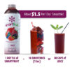 Smartfruit Harvest Greens + Detox, 100% Real Fruit Purée, Non-GMO, No Additives, Vegan - 48 Fl. Oz