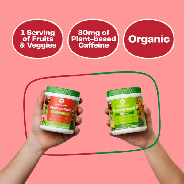 Amazing Grass Greens Superfood Detox & Digest: Greens Powder with Digestive Enzymes & Probiotics, Clean Green, 30 Servings (Packaging May Vary)