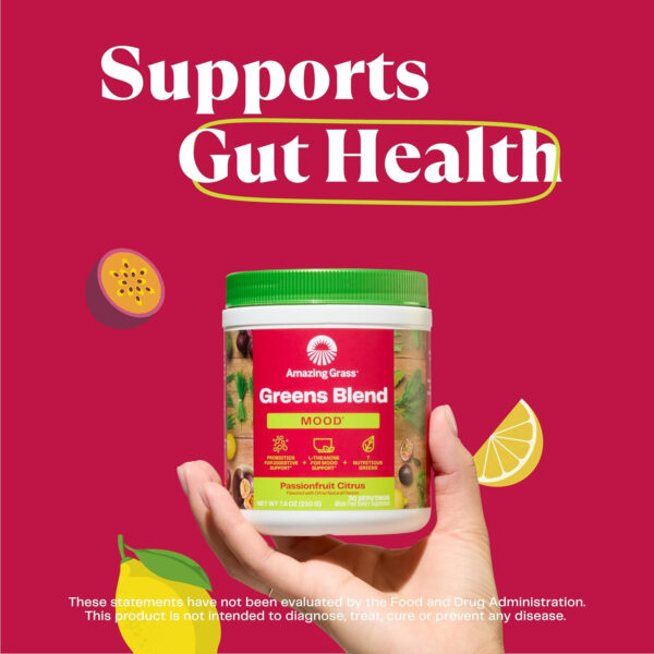 Amazing Grass Greens Superfood Detox & Digest: Greens Powder with Digestive Enzymes & Probiotics, Clean Green, 30 Servings (Packaging May Vary)