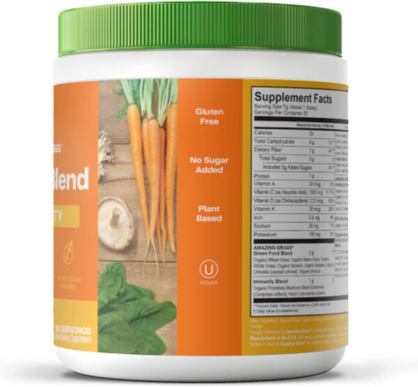 Amazing Grass Greens Superfood Detox & Digest: Greens Powder with Digestive Enzymes & Probiotics, Clean Green, 30 Servings (Packaging May Vary)