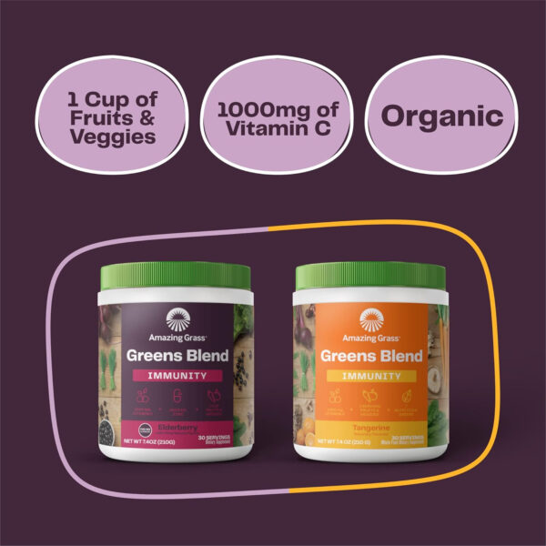 Amazing Grass Greens Superfood Detox & Digest: Greens Powder with Digestive Enzymes & Probiotics, Clean Green, 30 Servings (Packaging May Vary)