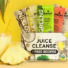 Smart Pressed Juice 1-Day Organic Juice Cleanse | Healthy Detox Program | Vegan Vanilla Protein, Green Juice, Beets Juice & Pineapple Chia Cleanse | High Fiber & Vegan