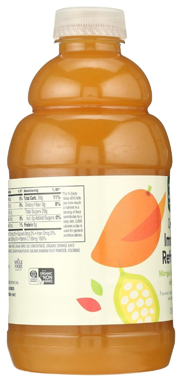 365 by Whole Foods Market, Organic Carrot and Orange Juice with Turmeric, Immune Refresher, 32 Fl Oz