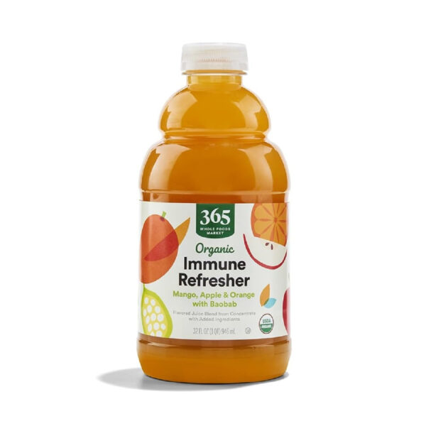 365 by Whole Foods Market, Organic Carrot and Orange Juice with Turmeric, Immune Refresher, 32 Fl Oz