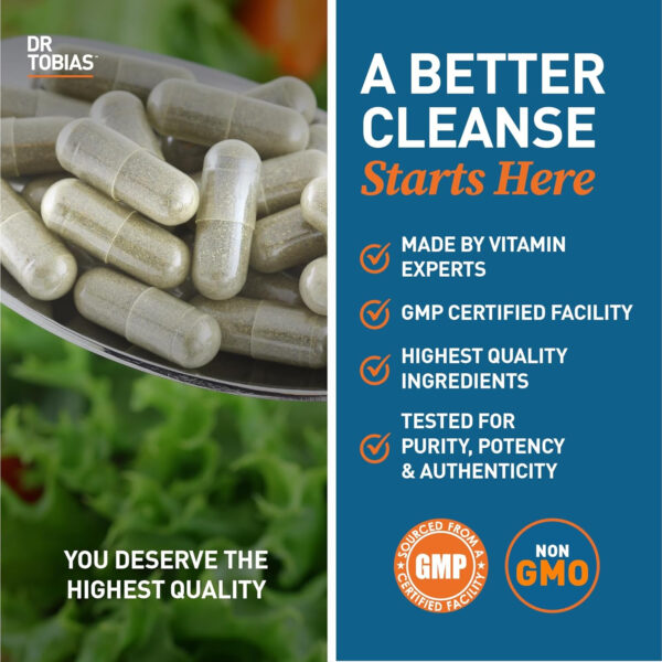 68940ae1902598bff33016f09b71eab39d6f444cc80e6b7544cec.jpg Dr. Tobias Colon 14 Day Cleanse, Advanced Gut Cleanse Detox for Women & Men with Cascara Sagrada, Psyllium Husk, Senna Leaf & Probiotics, Non-GMO Colon Cleanse, 28 Capsules 1-2 Daily