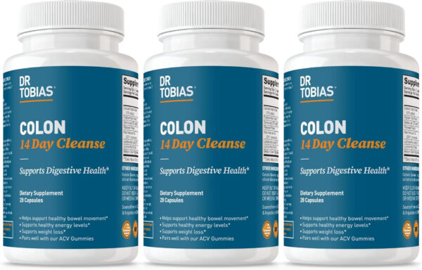 68940aed74ffbb484eb7835157cc52112aa74ef6454fc91e7ad08.jpg Dr. Tobias Colon 14 Day Cleanse, Advanced Gut Cleanse Detox for Women & Men with Cascara Sagrada, Psyllium Husk, Senna Leaf & Probiotics, Non-GMO Colon Cleanse, 28 Capsules 1-2 Daily