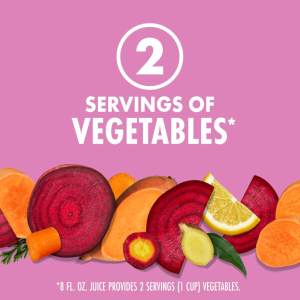 V8 Beet Ginger Lemon 100% Vegetable Juice, 46 fl oz Bottle