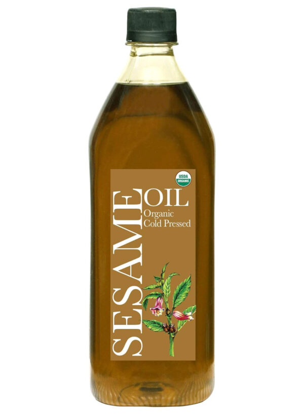 DAANA Sesame Oil for Skin: Certified USDA Organic, Extra Virgin, Cold Pressed (12 fl oz)