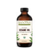 Banyan Botanicals Sesame Oil – Organic & Unrefined Sesame Oil for Skin, Body, Hair & More – Multiple Sizes – 8 oz – Non GMO Sustainably Sourced Vegan