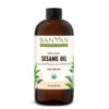 Banyan Botanicals Sesame Oil – Organic & Unrefined Sesame Oil for Skin, Body, Hair & More – Multiple Sizes – 8 oz – Non GMO Sustainably Sourced Vegan