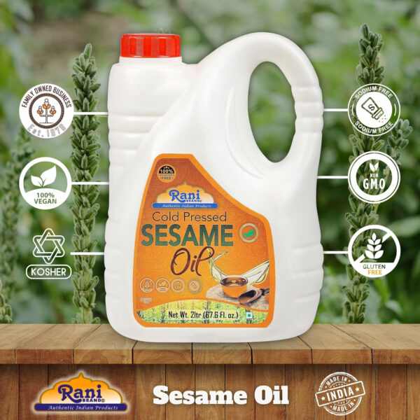 Rani Sesame Oil 169 Ounce (5 Liter) Cold Pressed | 100% Natural | NON-GMO | Kosher | Vegan | Gluten Free