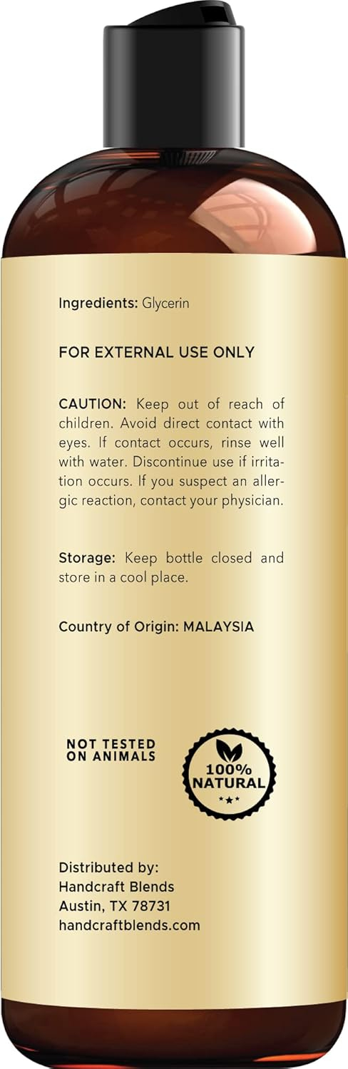 Handcraft Blends Organic Sesame Oil - 8 Fl Oz - 100% Pure and Natural - Premium Grade Carrier Oil for Skin and Hair - Hair and Body - Massage - Expeller-Pressed and Hexane-Free