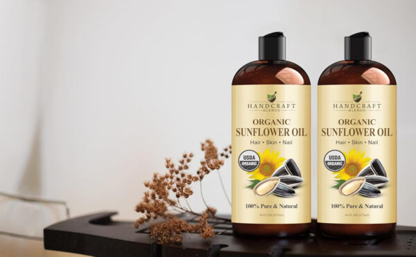 Handcraft Blends Organic Sesame Oil - 8 Fl Oz - 100% Pure and Natural - Premium Grade Carrier Oil for Skin and Hair - Hair and Body - Massage - Expeller-Pressed and Hexane-Free