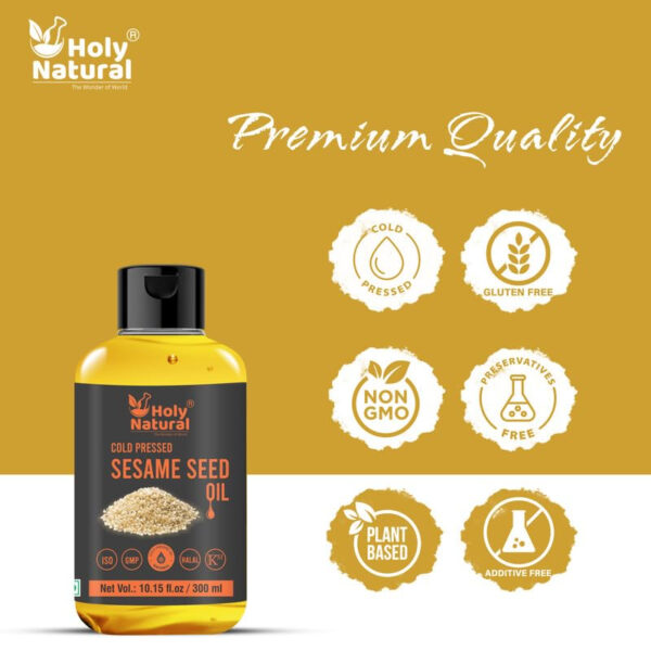 6894584fa0b6c846795c29a25cb7550af6329edfda873121c028e.jpg Sesame Seed Oil I Extra Virgin Cold-Pressed, No GMO,Untreated and Unrefined Sesame Seed Oil –Grate for Cooking & Flavor Enhancer in Many Cuisines (10.15 Fl Oz (Pack of 1))
