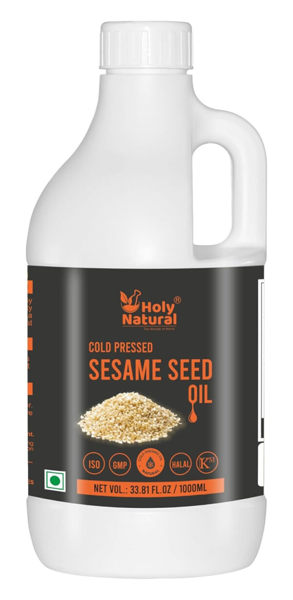 68945850870aa047af289c9d729c6cb4693bb905c0faa27121301.jpg Sesame Seed Oil I Extra Virgin Cold-Pressed, No GMO,Untreated and Unrefined Sesame Seed Oil –Grate for Cooking & Flavor Enhancer in Many Cuisines (10.15 Fl Oz (Pack of 1))