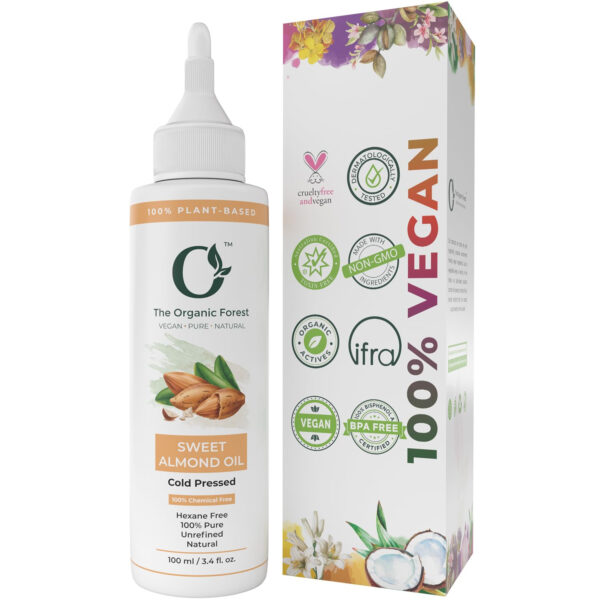 100% Pure & Organic Coconut Oil for Hair, Skin & Body – Cold-Pressed, Unrefined and Natural – Nourishing & Strengthening Oil – Vegan & Chemical-Free – 3.4 fl. oz