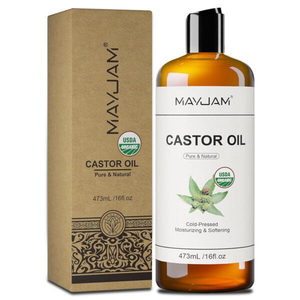 Organic Fractionated Coconut Oils Liquid 16oz, 100% Pure & Natural USDA Certified Cold Pressed Coconut Carrier Oil for Face Skin & Hair Moisturizing, Body Massage Oil for Essential Oils Mixing