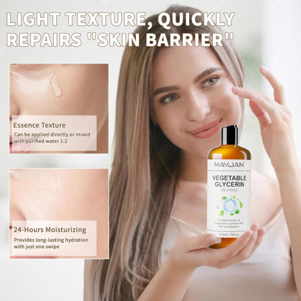 Organic Fractionated Coconut Oils Liquid 16oz, 100% Pure & Natural USDA Certified Cold Pressed Coconut Carrier Oil for Face Skin & Hair Moisturizing, Body Massage Oil for Essential Oils Mixing