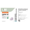 J MAC BOTANICALS, Organic Castor Oil Cold Pressed (Glass Bottle, 8 oz) pure unrefined, hexane free for face, skin, eyelashes, pack wraps, pads