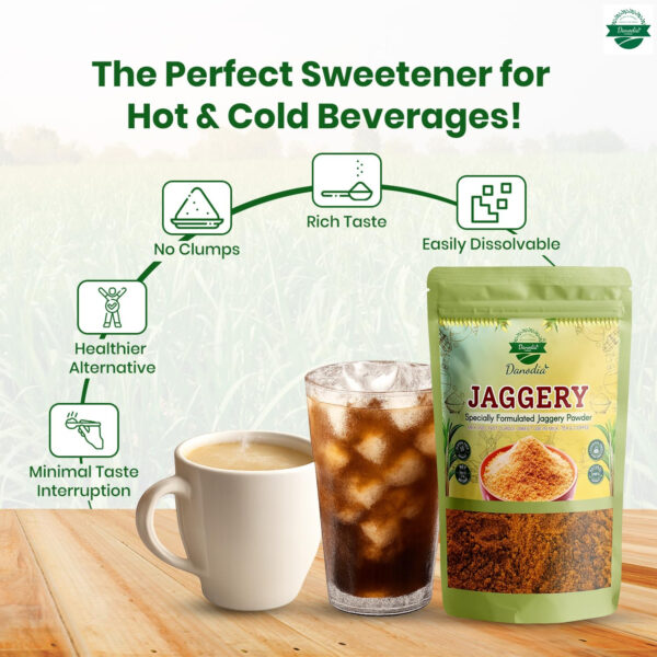 689462bb22cead26bbc03a1a9e85a01c396337e7af62545aa0139.jpg Danodia Foods Organic Jaggery Cubes 1 lb (450g), Pure & Natural, No Additives Sweetener, Vegan & Gluten-Free, Nutrient-Rich Alternative to Refined Sugar for Tea & Coffee, Indian Origin