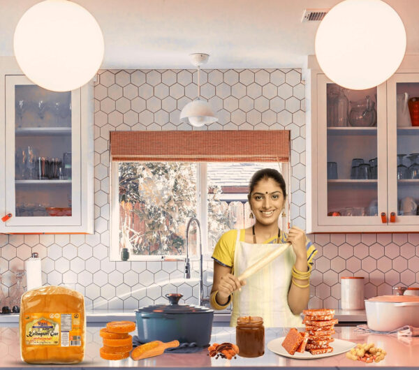 Rani Kolhapuri Gur (Jaggery) 35oz (2.2bs) 1kg ~ Unrefined Cane Sugar, No Color added, Gluten Friendly | Vegan | NON-GMO | Kosher | No Salt or fillers