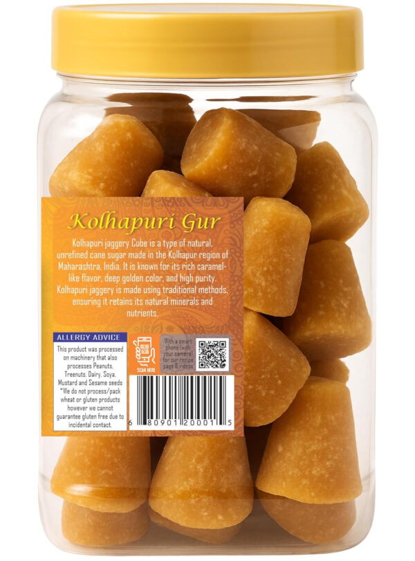 Rani Kolhapuri Gur (Jaggery) 35oz (2.2bs) 1kg ~ Unrefined Cane Sugar, No Color added, Gluten Friendly | Vegan | NON-GMO | Kosher | No Salt or fillers