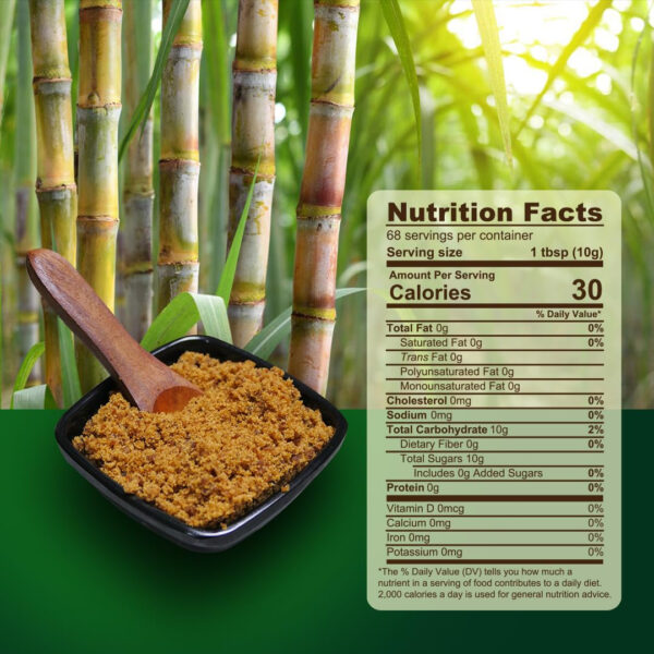 68946533cb34d59e68e9594d4e96ff005e63867d1cf4d9811c761.jpg NatureMills Raw Cane Jaggery 1.5 lb(680g), Powdered Natural Cane Sugar