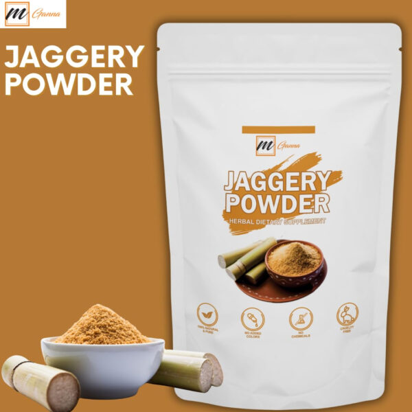 6894661edca25c4edee83b2065e8b5336f45bddcda93c37e432c5.jpg mGanna 100% Jaggery Powder as alternative for Natural Sweetner Food Recepies 454 g / 1 lbs