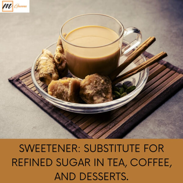 689466202f4e65624fbce260dcd56893ba69a3916e16d45287e51.jpg mGanna 100% Jaggery Powder as alternative for Natural Sweetner Food Recepies 454 g / 1 lbs