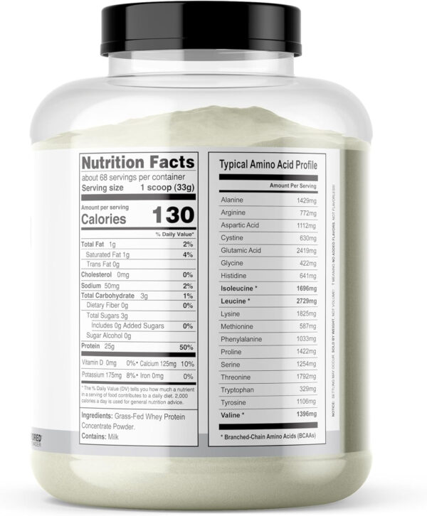 It's Just! - 100% Whey Protein Concentrate, Made in USA, RBST/rBGH Hormone Free, Premium WPC-80, No Added Flavors or Artificial Sweeteners (1.25 Pound, Unflavored)