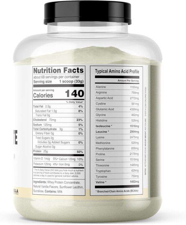 It's Just! - 100% Whey Protein Concentrate, Made in USA, RBST/rBGH Hormone Free, Premium WPC-80, No Added Flavors or Artificial Sweeteners (1.25 Pound, Unflavored)