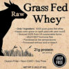 Raw Grass Fed Whey Protein Powder – Unflavored, Only 1 Ingredient: 100% Pure Grass-Fed Whey from Happy, Healthy Cows – Undenatured, Non-GMO, Hormone-Free, Gluten-Free, Made in USA, 5LB