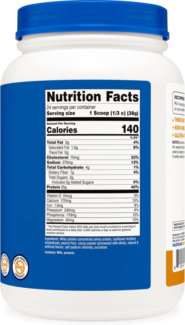 Nutricost Whey Protein Concentrate (Vanilla) 2LBS