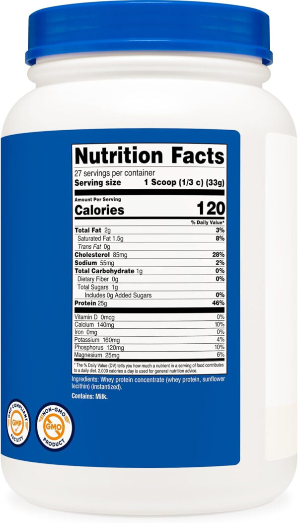 Nutricost Whey Protein Concentrate (Vanilla) 2LBS