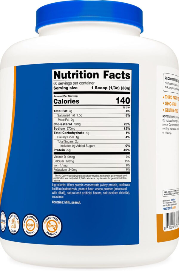 Nutricost Whey Protein Concentrate (Vanilla) 2LBS