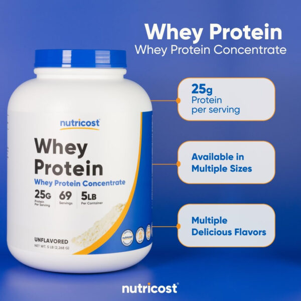 Nutricost Whey Protein Concentrate (Vanilla) 2LBS