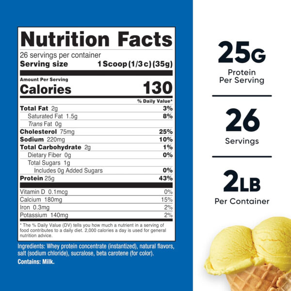 Nutricost Whey Protein Concentrate (Vanilla) 2LBS