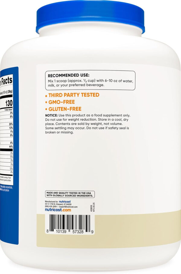 Nutricost Whey Protein Concentrate (Vanilla) 2LBS