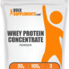 BulkSupplements.com Whey Protein Concentrate Powder - Whey Protein Powder Supplement, Unsweetened, Unflavored & Gluten Free, 30g per Serving, 1kg (2.2 lbs) (Pack of 1)